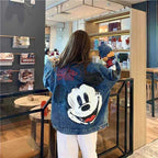 Printed Denim Jacket Cartoon - Piña Colada
