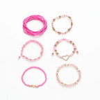 Bohemian Heart Beaded Bracelets - Piña Colada
