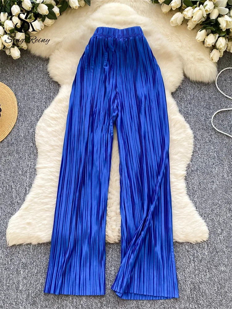 Summer Casual Pants Women High Waist - Piña Colada