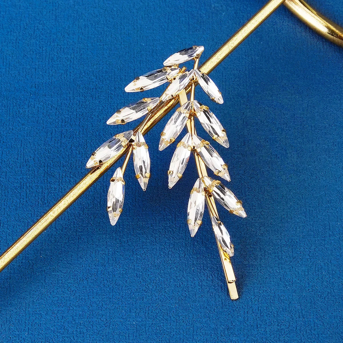 Clear Crystal Hair Pins - Piña Colada