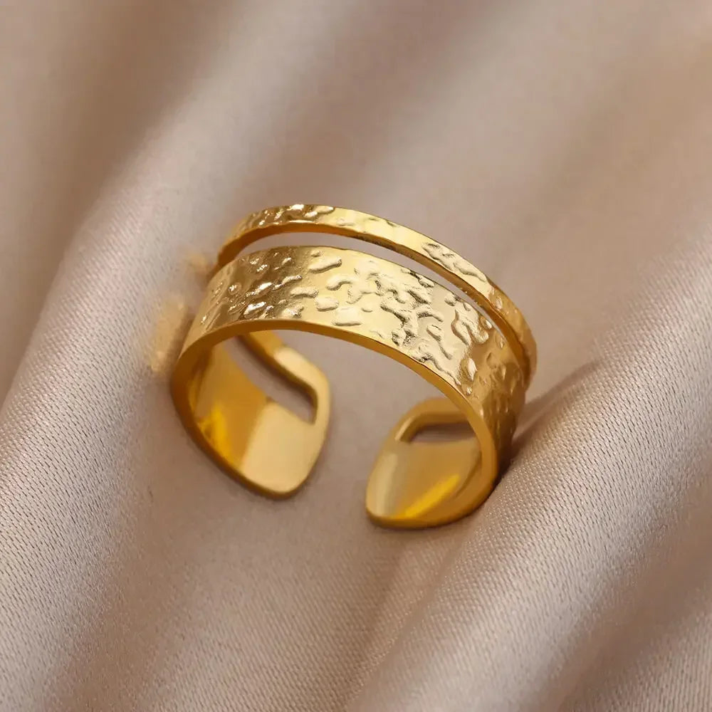 Stainless Steel Rings Aesthetic - Piña Colada