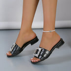 New Low Heels Women's Slippers Outdoor Slippers - Piña Colada