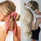 Satin Scrunchie Scarf - Piña Colada