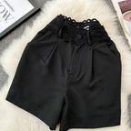 High-Rise Wide Leg Shorts - Piña Colada