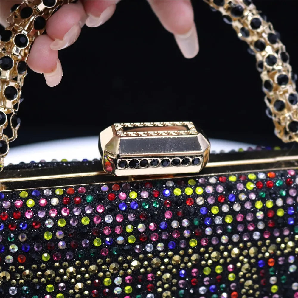 CLUTCH GLITTER BAG FOR EVENING - Piña Colada