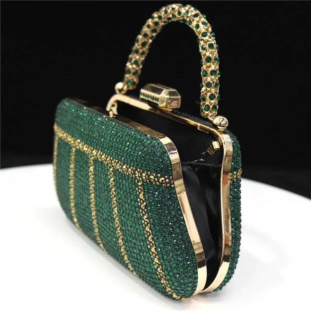 CLUTCH GLITTER BAG FOR EVENING - Piña Colada