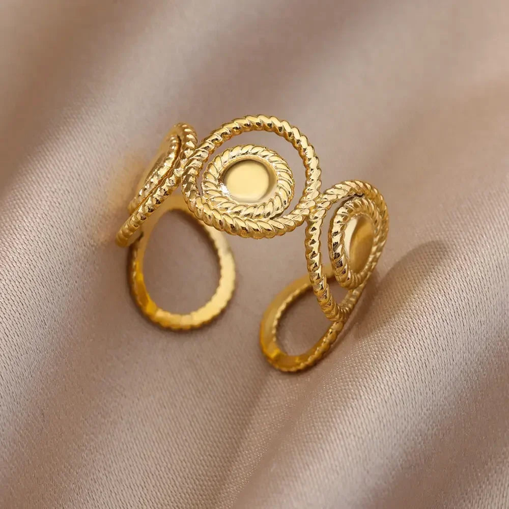 Stainless Steel Rings Aesthetic - Piña Colada
