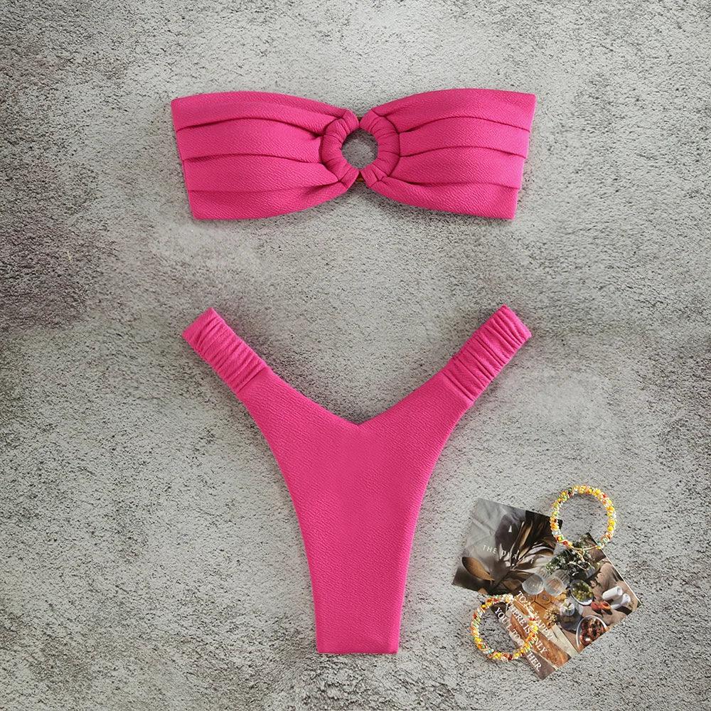 Brazilian Bikini Set Thong - Piña Colada