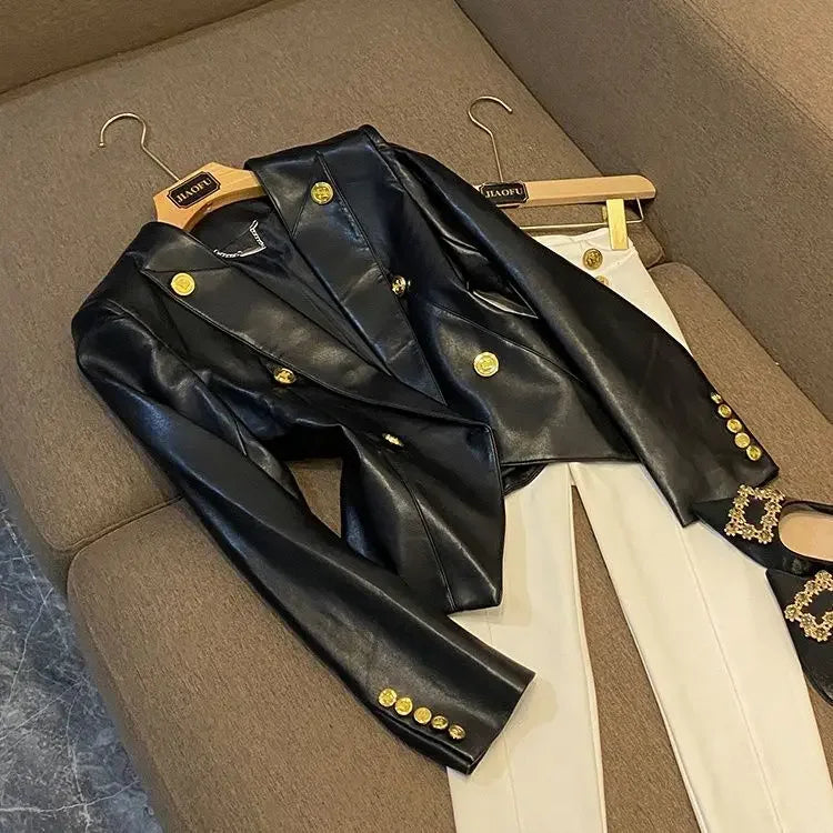Slim-Fit Office Lady Jacket - Piña Colada