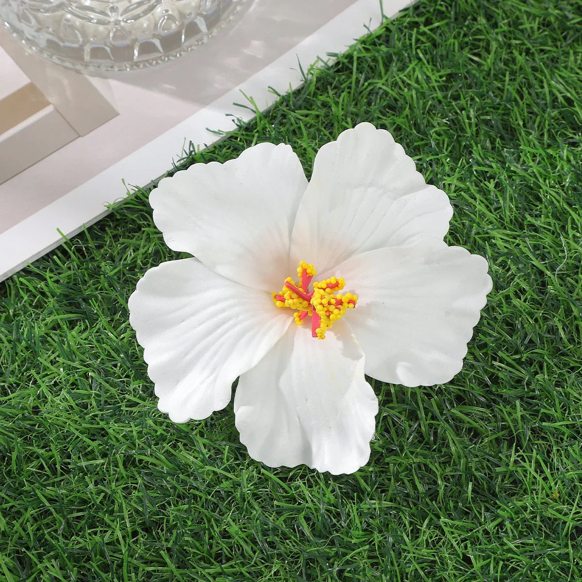Orchid Flowers Hair Clips - Piña Colada
