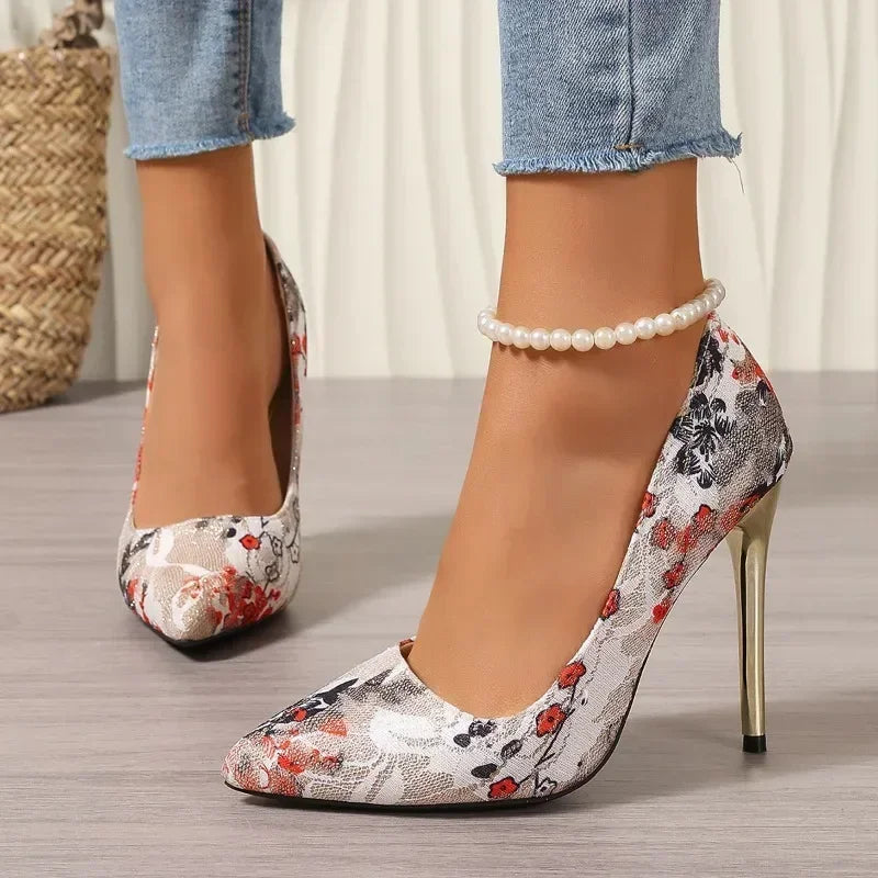 Pointed Toe Women's Single Slip-on Stiletto - Piña Colada