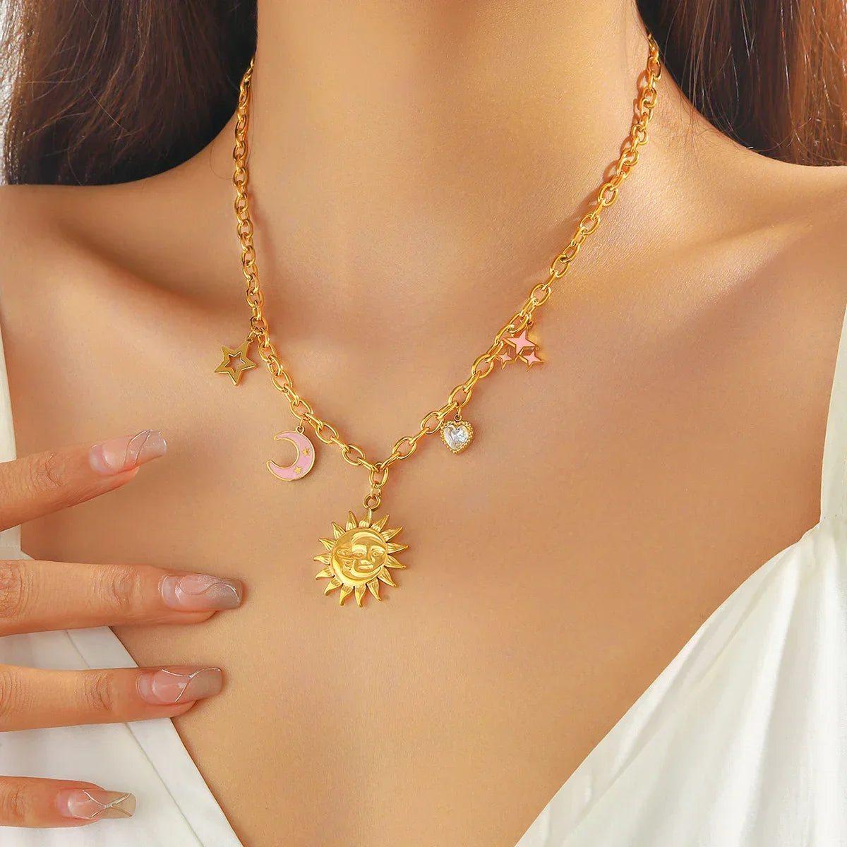 316L Stainless Steel Necklace New Trend - Piña Colada