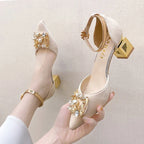 Bling Crystal High Heels Pumps - Piña Colada