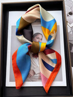 Silk Square Scarf Spring - Piña Colada
