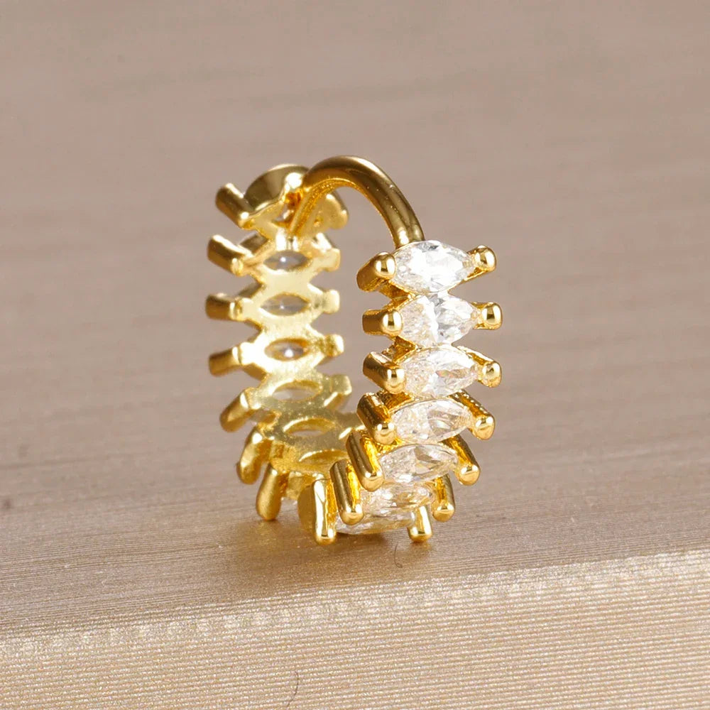 Stainless Steel Round Circle Earrings for Women - Piña Colada