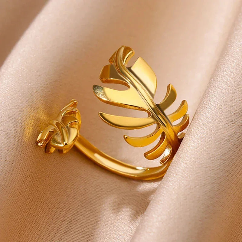 Stainless Steel Rings for Women Gold - Piña Colada
