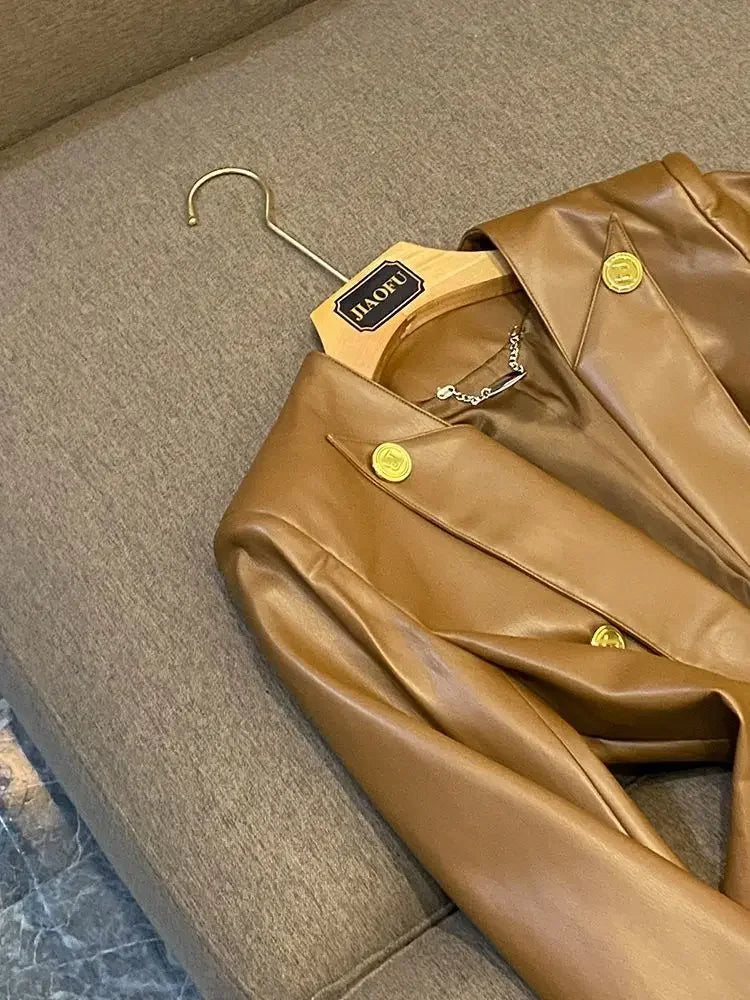 Slim-Fit Office Lady Jacket - Piña Colada
