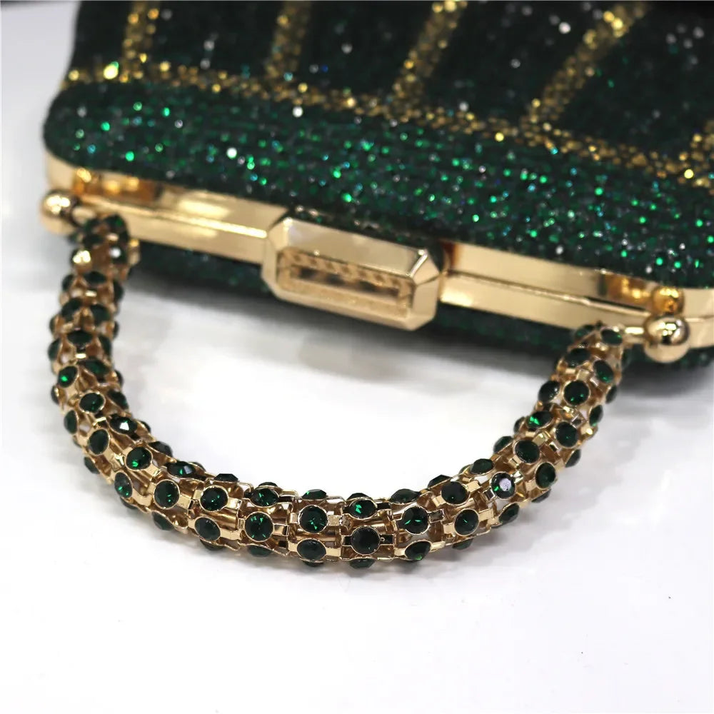 CLUTCH GLITTER BAG FOR EVENING - Piña Colada