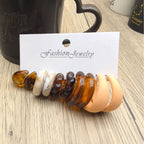 10pcs Earrings Hoops - Piña Colada