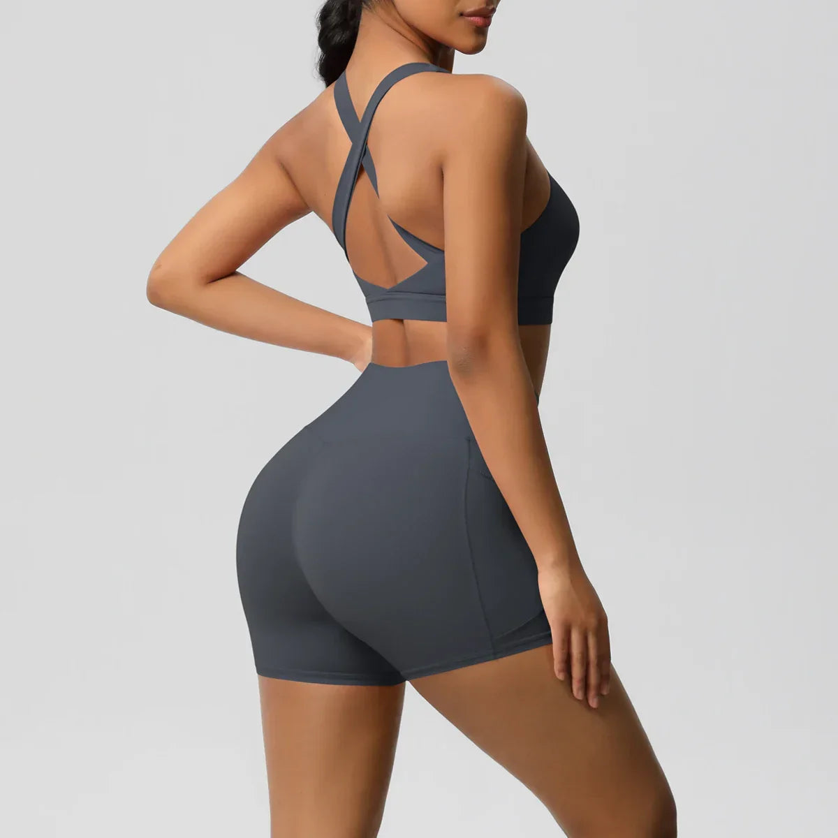 2PCS Sportswear With Pocketed Yoga Set