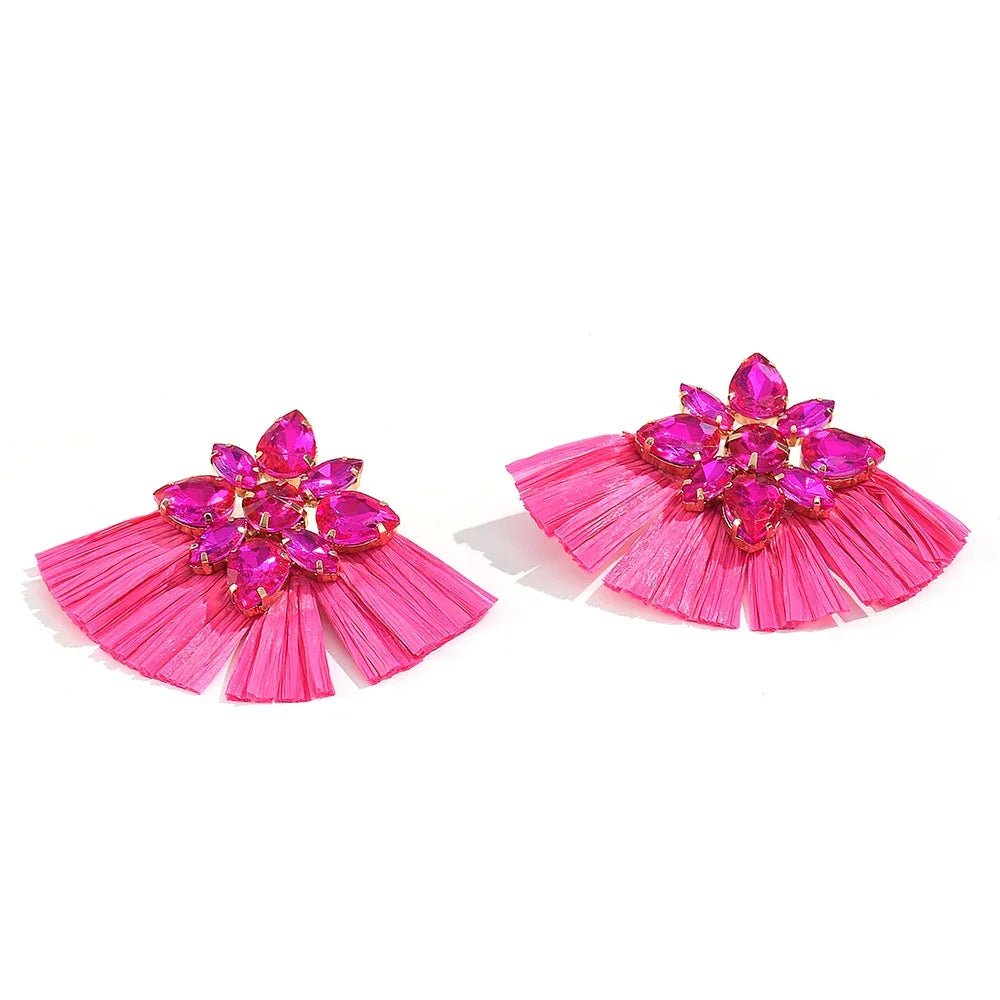 Handmade Multicolored Drop Earrings - Piña Colada