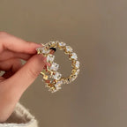 Hoop Earrings Zircon Crystal - Piña Colada