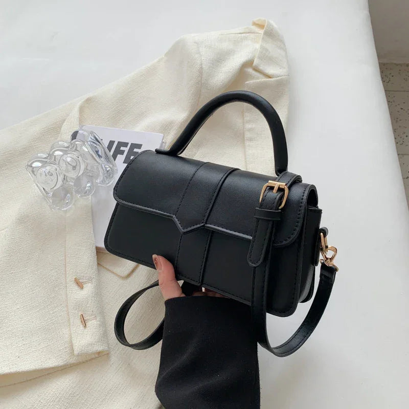 Leather Shoulder Bag - Piña Colada