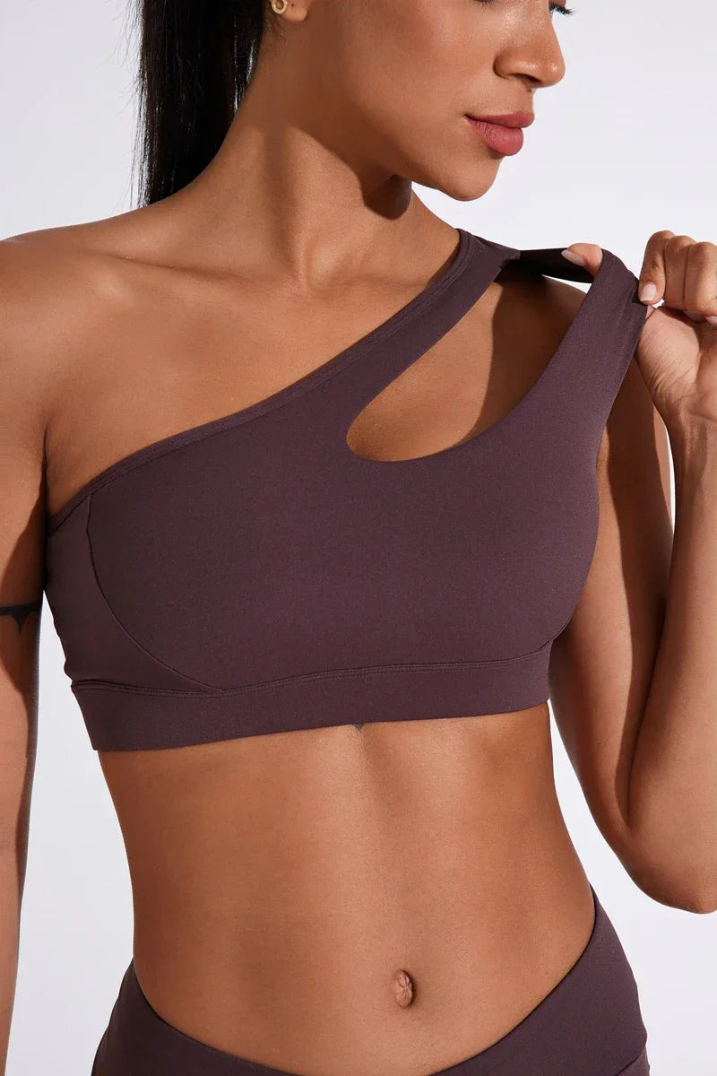 One Shoulder Sports Bras