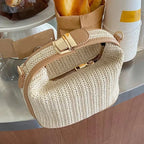 Small Straw Handbag Trendy - Piña Colada