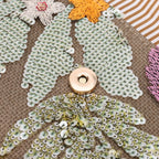 Floral Sequin Straw Clutch - Piña Colada