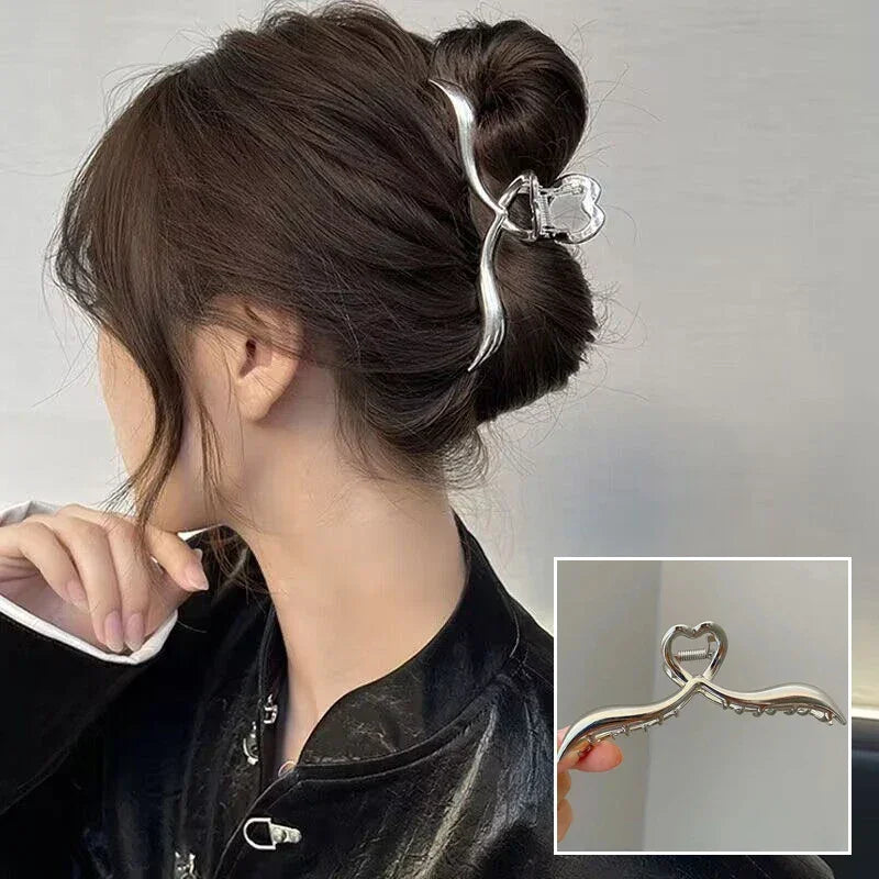 Metal Geometric Hair Claws - Piña Colada