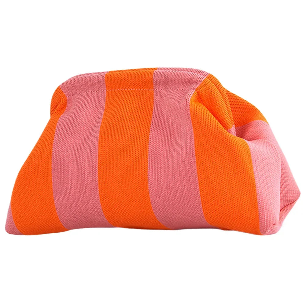 Clutch Bag Striped Color - Piña Colada
