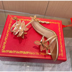Butterfly Detail Women Sandals - Piña Colada