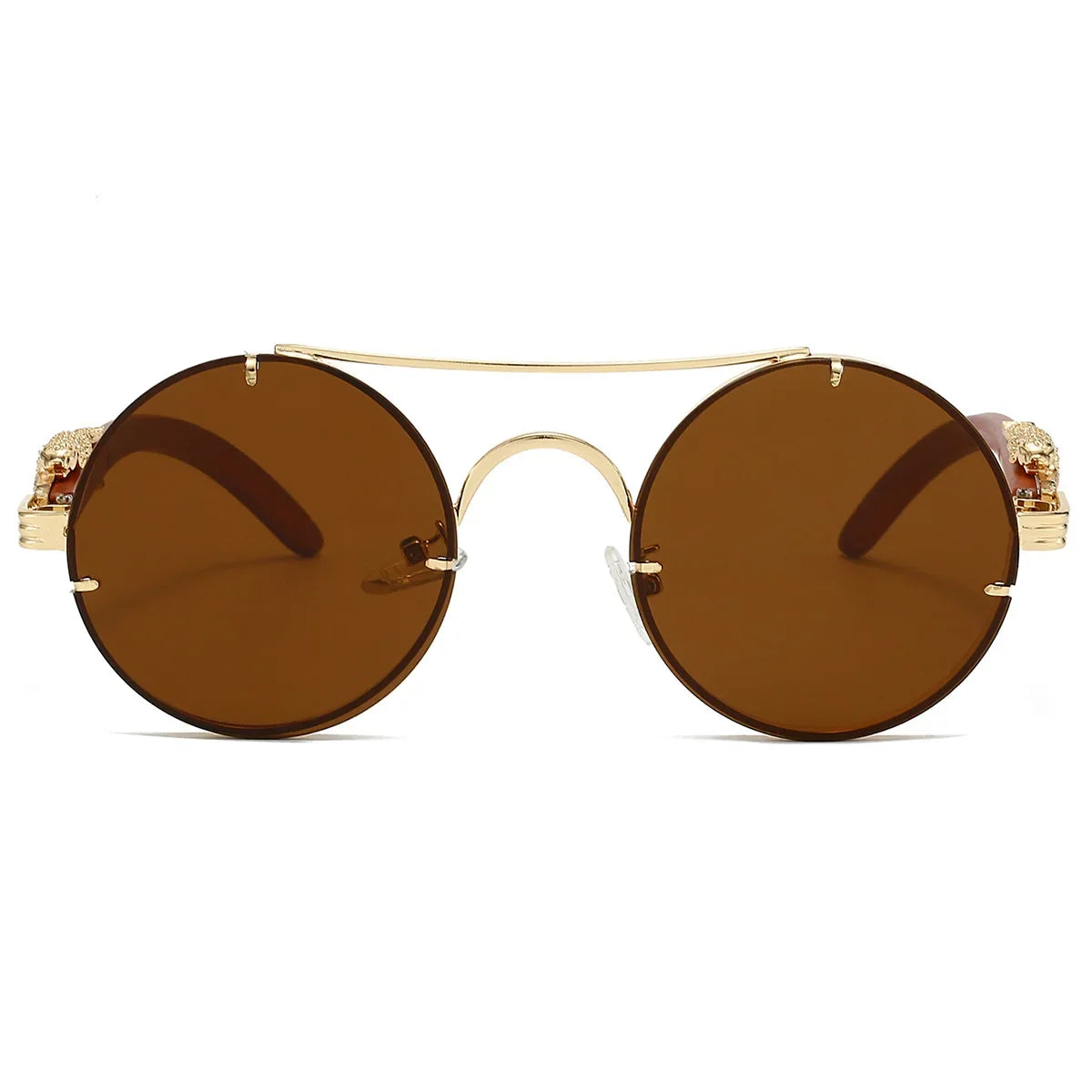Vintage Round Sunglasses - Piña Colada