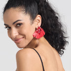 Handmade Multicolored Drop Earrings - Piña Colada