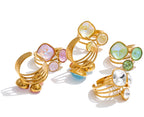 Multi-Color Crystal Ring