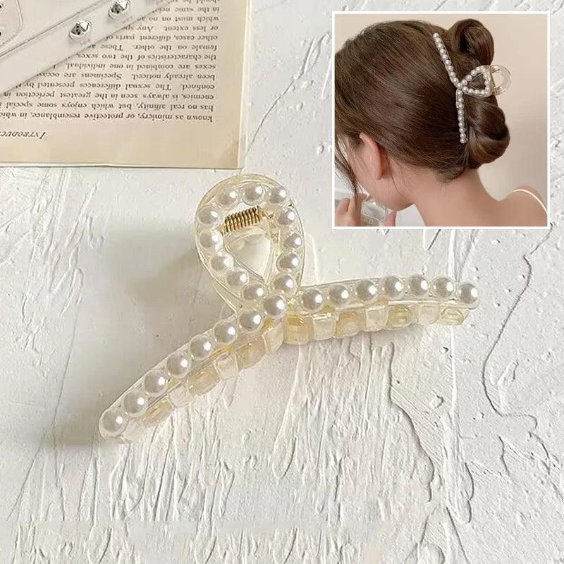 Metal Geometric Hair Claws - Piña Colada