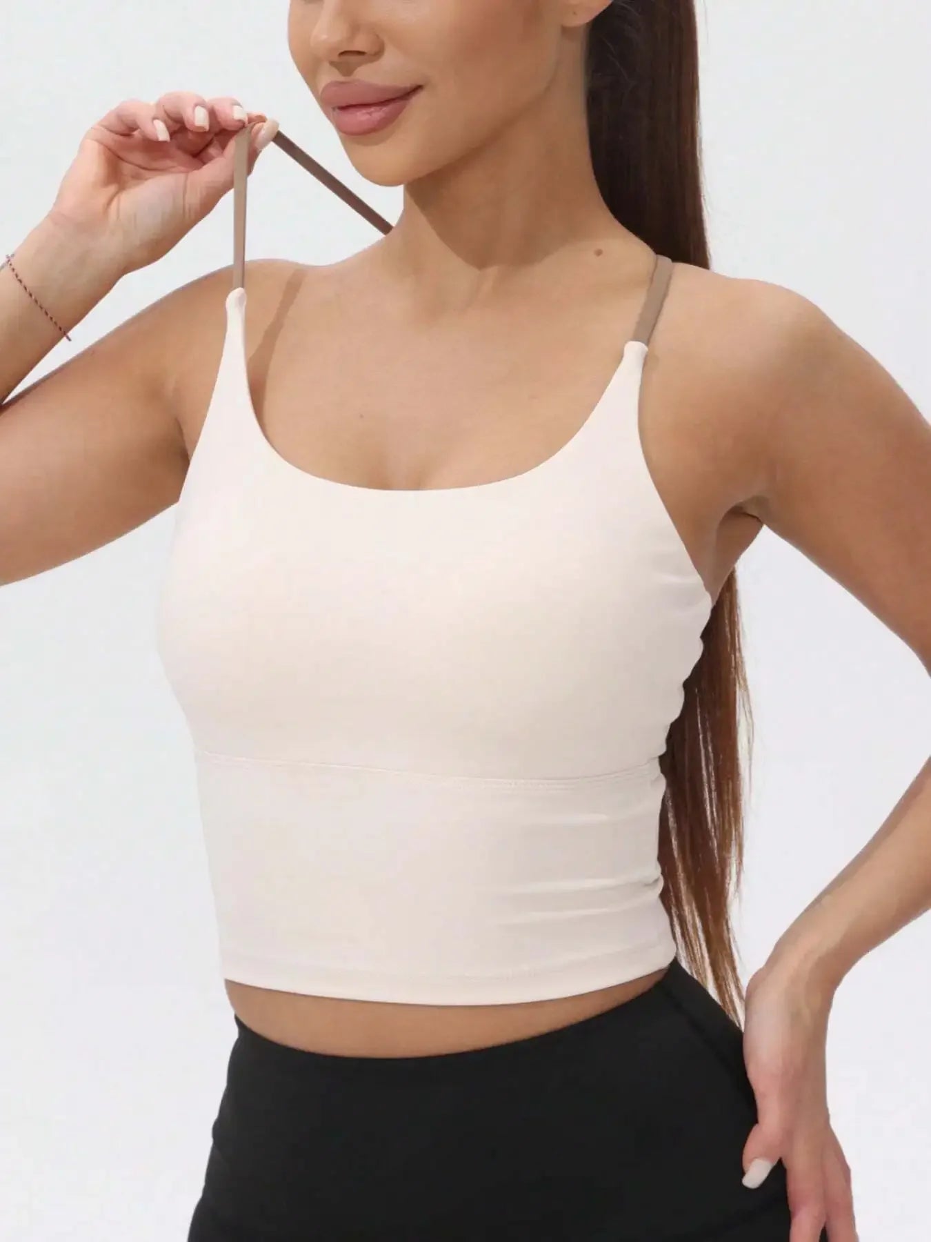 Back Sports Tank Top Quick Dry with Padded Cups