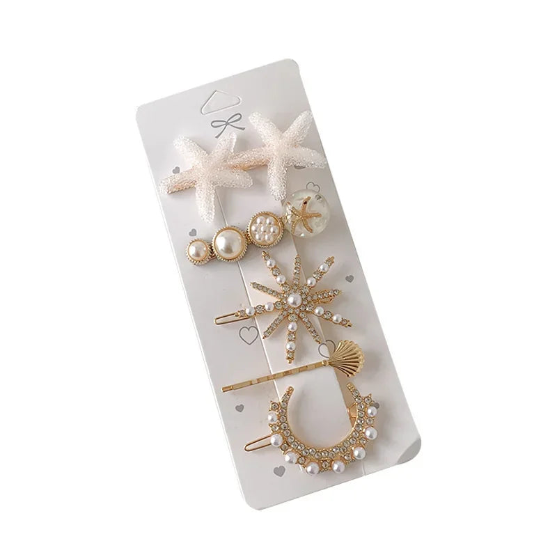 Trendy Geometric Hairpins for Women - Piña Colada