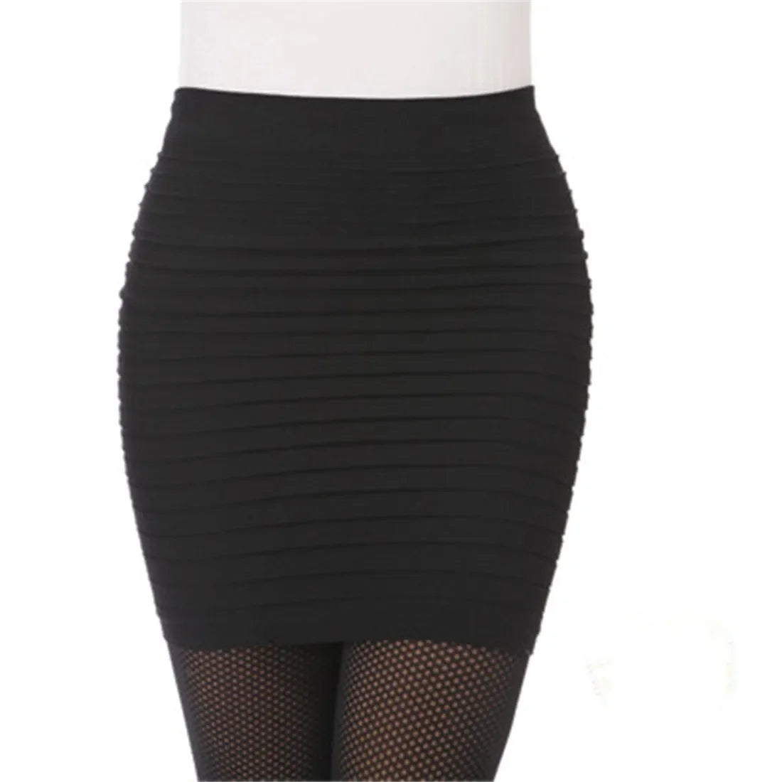 Summer Women High Waist Elastic Pleated Skirt - Piña Colada