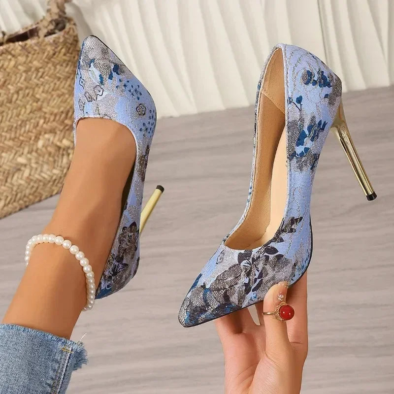 Pointed Toe Women's Single Slip-on Stiletto - Piña Colada