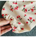 Floral Print Chiffon Top High Waist - Piña Colada