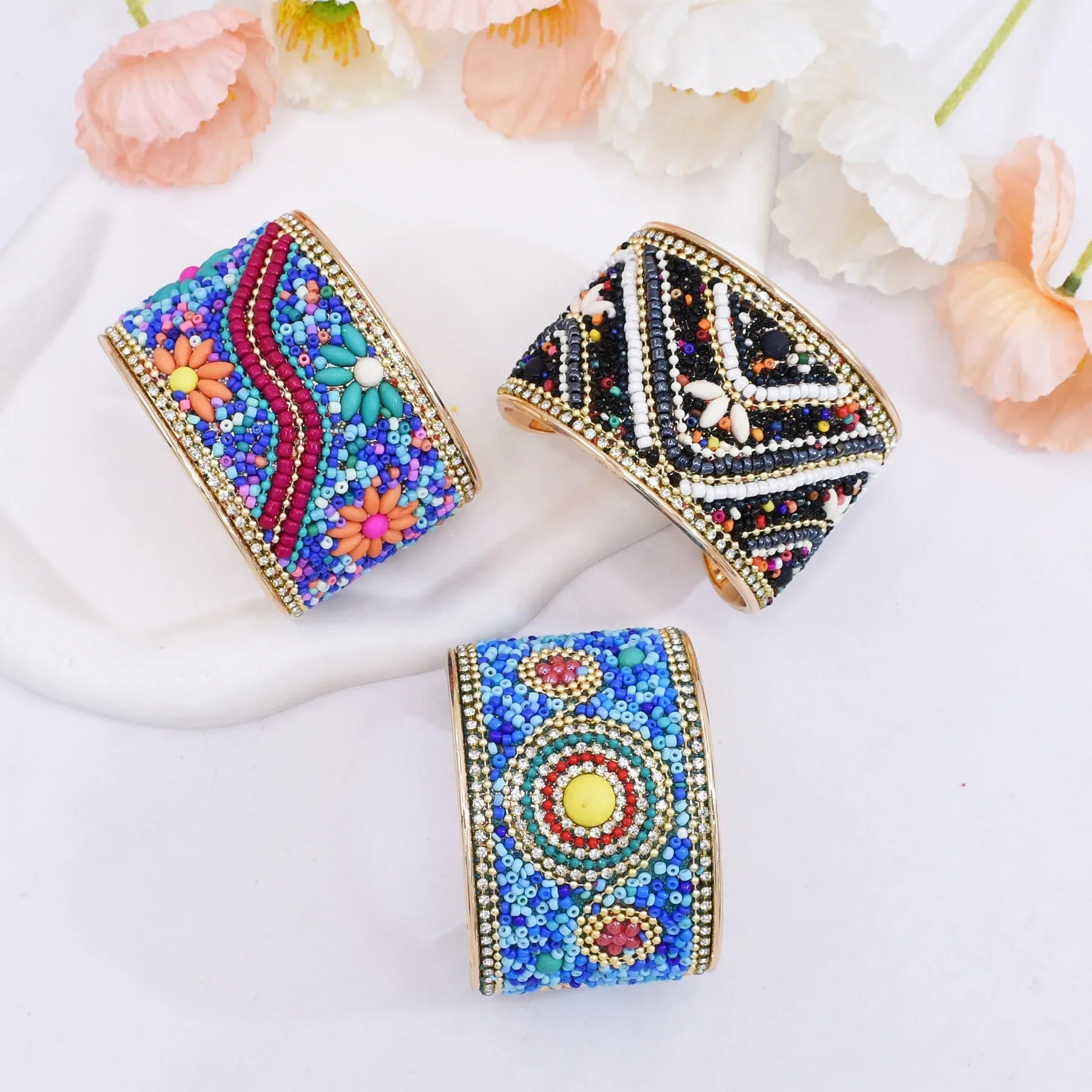 Bohemian Colorful Rice Beads Handmade - Piña Colada