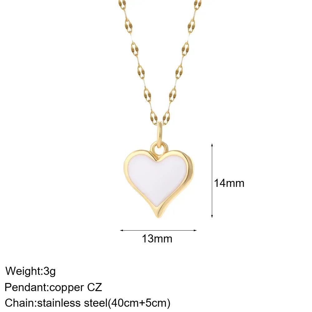 Gold Pendant Long Stainless Steel Chains - Piña Colada