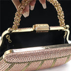 CLUTCH GLITTER BAG FOR EVENING - Piña Colada