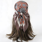 Bohemian Silk Scarf - Piña Colada