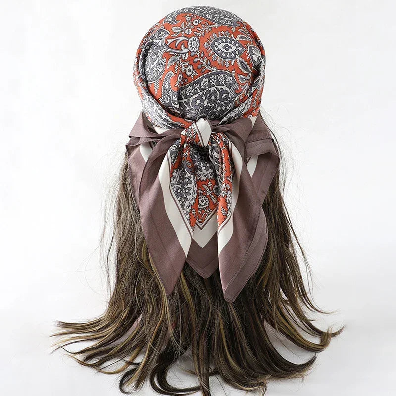 Bohemian Silk Scarf - Piña Colada