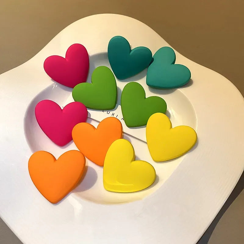 3Pairs/set Colorful Acrylic Earrings - Piña Colada