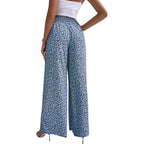Floral high-waisted pants - Piña Colada