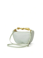 Summer Half-Moon Beach Straw Shoulder Bags Women's - Piña Colada